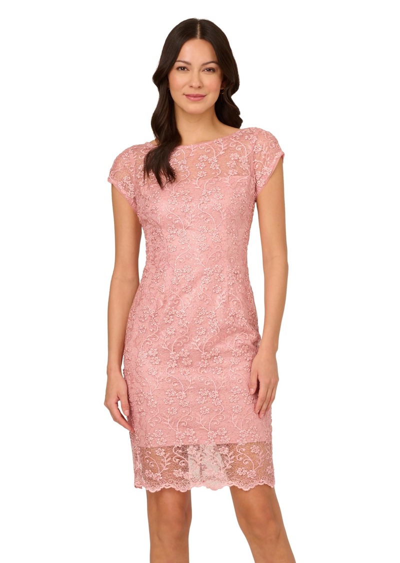 Adrianna Papell Women's Sheath Lace Dress