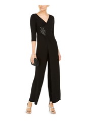 Adrianna Papell Women's Shirred Jersey Jumpsuit