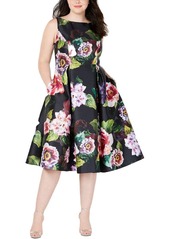 Adrianna Papell Women's Sleeveless Floral Dress