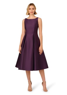 Adrianna Papell Women's Sleeveless Tea Length Dress