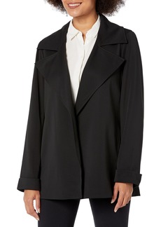 Adrianna Papell Women's Tall Size Trench Jacket with Back Yoke
