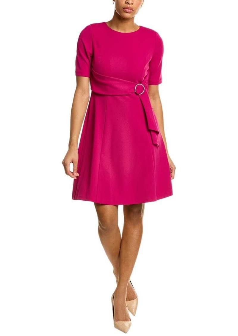Adrianna Papell Women's TIE Front Flared Dress