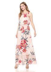 Adrianna Papell Women's Tropical Breeze Maxi Dress GEERANIUM Multi