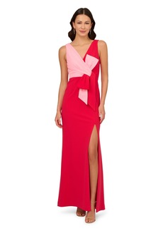 Adrianna Papell Women's Two-Tone Evening Gown