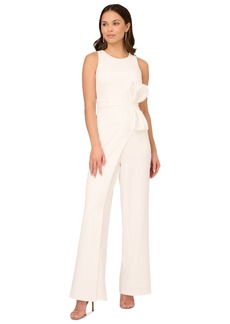 Adrianna Papell Women's Wide-Leg Crepe Jumpsuit - Ivory