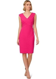 Adrianna Papell Banded Jersey Dress