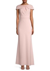 Adrianna Papell Draped Mermaid Gown