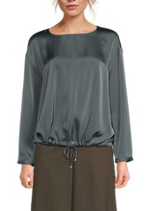 Adrianna Papell Dropped Shoulder Drawstring Top