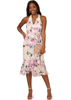 Adrianna Papell Printed High-Low Dress