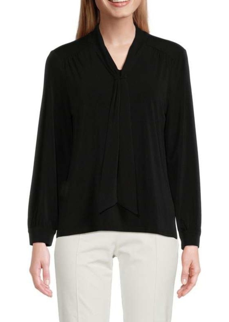 Adrianna Papell ​Tie Neck Knit Top