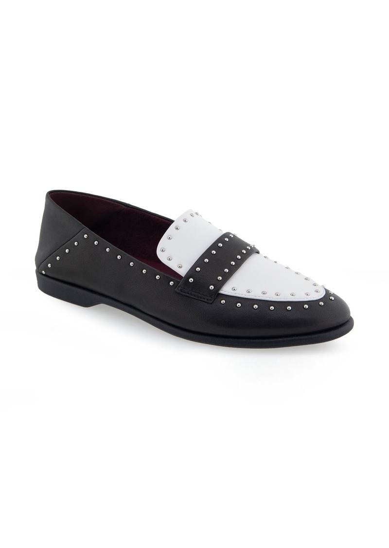 Aerosoles Beatrix Two-Tone Stud Loafer in Black Combo at Nordstrom Rack