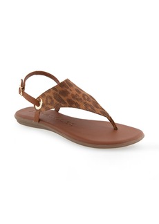 Aerosoles Conclusion Slingback Sandal in Leopard Metallic Faux Suede at Nordstrom Rack