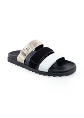 Aerosoles Lee Grip Sole Sandal in White Leather at Nordstrom Rack
