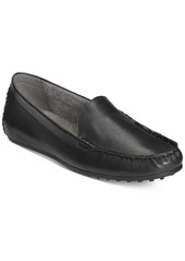 Aerosoles Women's Over Drive Driving Style Loafers - Black Leather