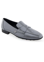 Aerosoles Praia Tailored-Loafer - Black - Faux Leather