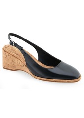 Aerosoles Women's Aria Wedge Slingbacks - Cipria Patent Polyurethane