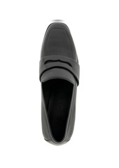 Aerosoles Women's Arnett Block Heel Loafers - Black Smooth Leather