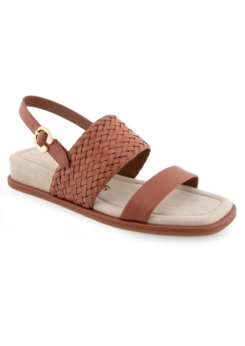 Aerosoles Women's Broome Short Wedge Sandals - Ginger Bread Polyurethane