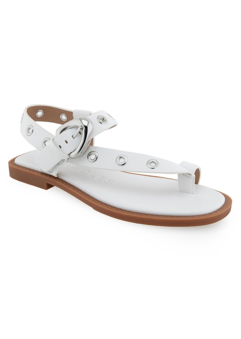 Aerosoles Women's Cedar Embellished Sandals - White Polyurethane