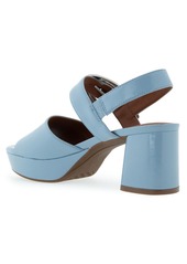 Aerosoles Women's Chamber Buckle Platform - Dusty Blue Patent Polyurethane