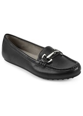 Aerosoles Women's Day Drive Loafers - Black Faux Leather