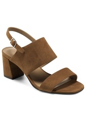 Aerosoles Women's Emmex Heel Dress Sandals - Brown Faux Leather