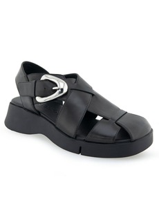 Aerosoles Women's Fabian Sport Strapped Sandals - Black Leather