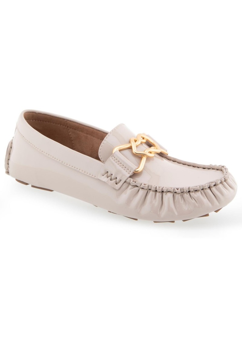 Aerosoles Women's Gaby Casual Loafer - Natural Patent Polyurethane