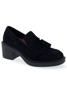 Aerosoles Women's Gibes Tailored Block Heel Shoe - Black Suede