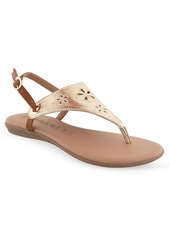 Aerosoles Women's Inesse Low Heel Sandals - Soft Gold Polyurethane
