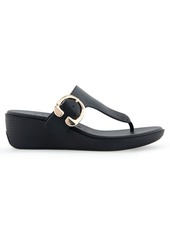 Aerosoles Women's Izola Wedge Sandals - Black Polyurethane