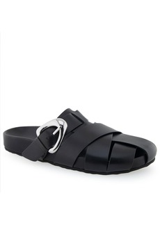 Aerosoles Women's Liberty Slip-On Sandals - Black Leather