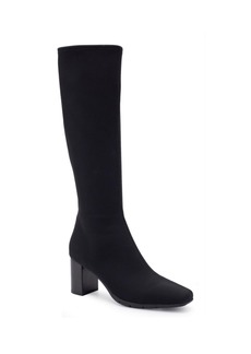 Aerosoles Women's Micah Tall Boots - Black Fabric - Stretch Gabardine