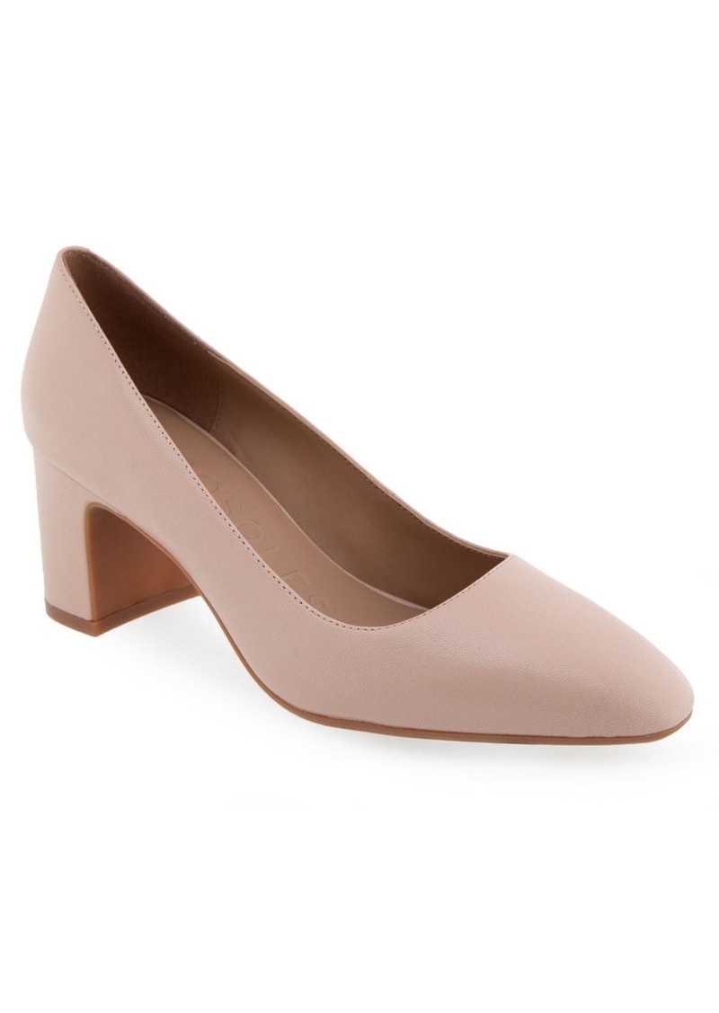 Aerosoles Women's Minetta Covered Heel Pumps - Cipria Leather