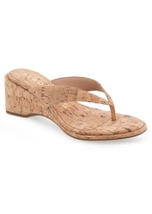 Aerosoles Women's Nero Wedge Flip Flop Sandals - Soft Gold Polyurethane