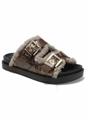 Aerosoles Women's Olivia Slide Sandal BROWN SNAKE