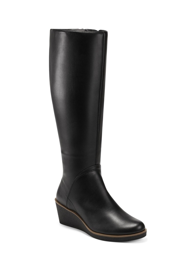 Aerosoles Women's Tall Binocular Regular Calf Wedge Boots - Black