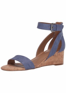 Aerosoles Women's Wedge Sandal MID Blue