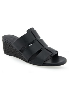 Aerosoles Women's Wilma Slip-On Wedge Sandals - Black Combo