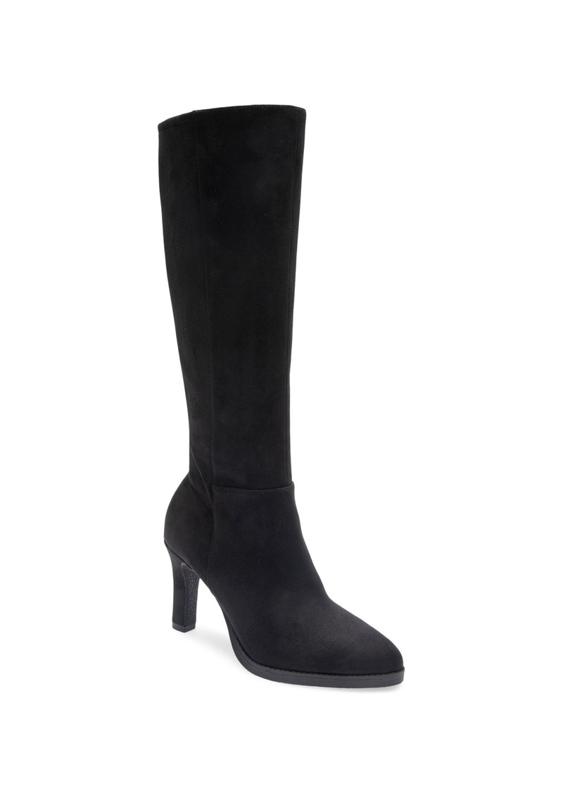 Aerosoles Women's Lynx Zipper Tall Boots - Black Faux Suede