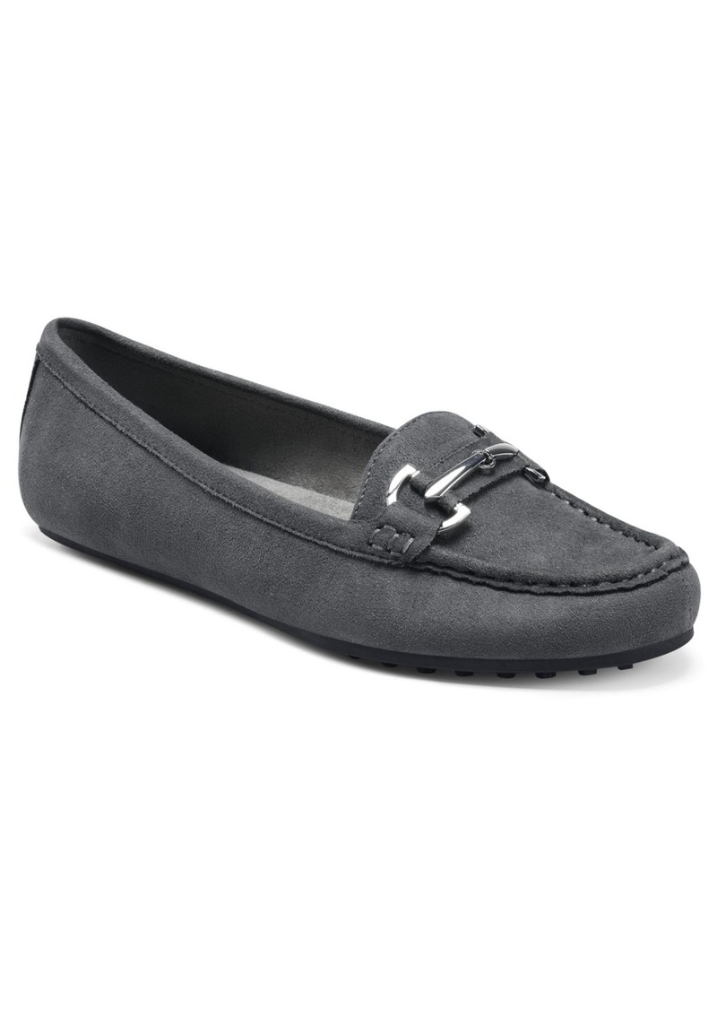 Aerosoles Women's Day Drive Loafers - Gray Microfiber