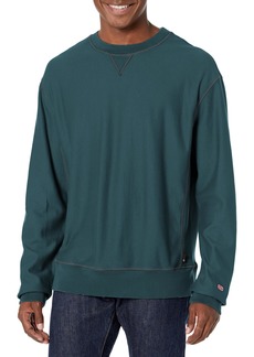 AG Adriano Goldschmied Men's Arc Relaxed Crew Neck Panelled Sweatshirt