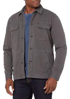 AG Adriano Goldschmied Men's Marx Cotton Herringbone Long Sleeve Field Jacket  XL