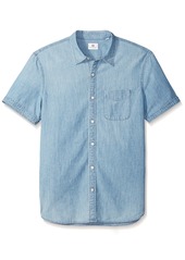 AG Adriano Goldschmied Men's Pearson Short Sleeve Button Down