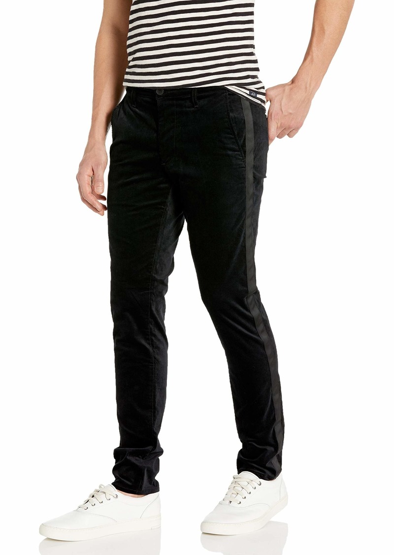 AG Adriano Goldschmied Men's The Jamison Modern Skinny Fit Tuxedo Stripe Chino Pant