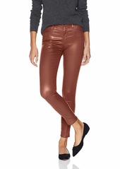 AG Adriano Goldschmied Womens Farrah Leatherette High-Rise Skinny Fit Ankle Pant 