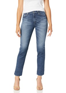 AG Adriano Goldschmied Women's Isabelle High-Rise Straight Leg Crop Jean