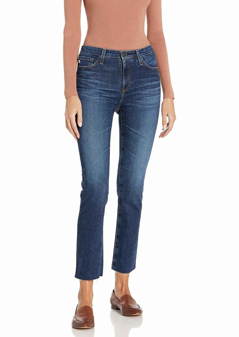 AG Adriano Goldschmied Women's Isabelle HIGH-Rise Straight Leg Crop Jean