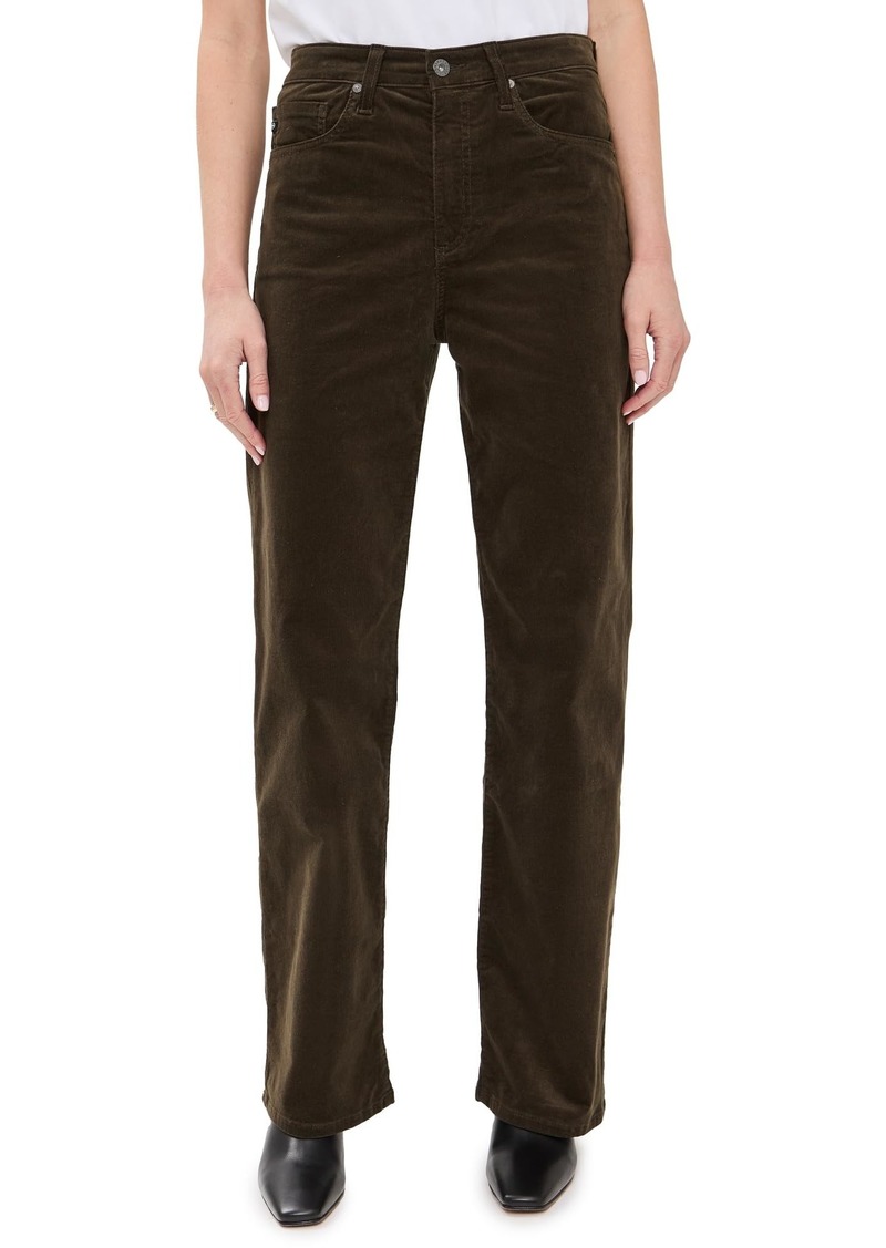 AG Adriano Goldschmied Women's Kora High-Rise Corduroy Pants  26