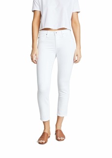 AG Adriano Goldschmied AG womens Prime Mid-rise Skinny Fit Cigarette Leg Crop Pants   US